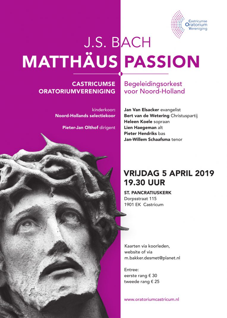 19002 affiche mattheaus passion castricumse oratorium 19002 affiche mattheaus passion castricumse oratorium